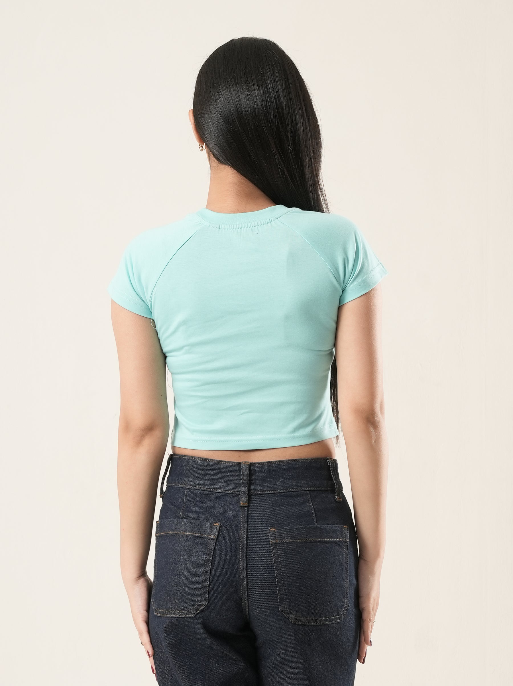 Mint Floral Graphic T-Shirt
