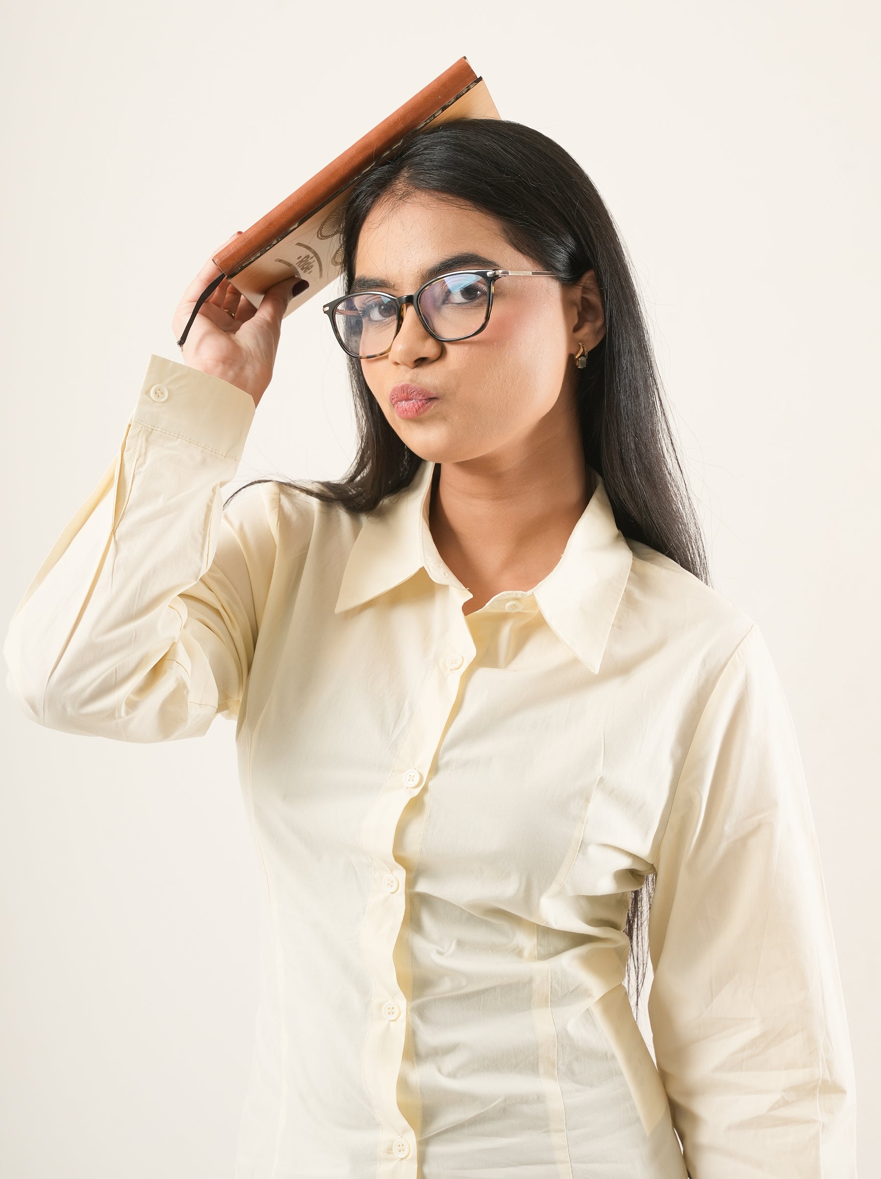 Tie-Back Waist Cotton Shirt