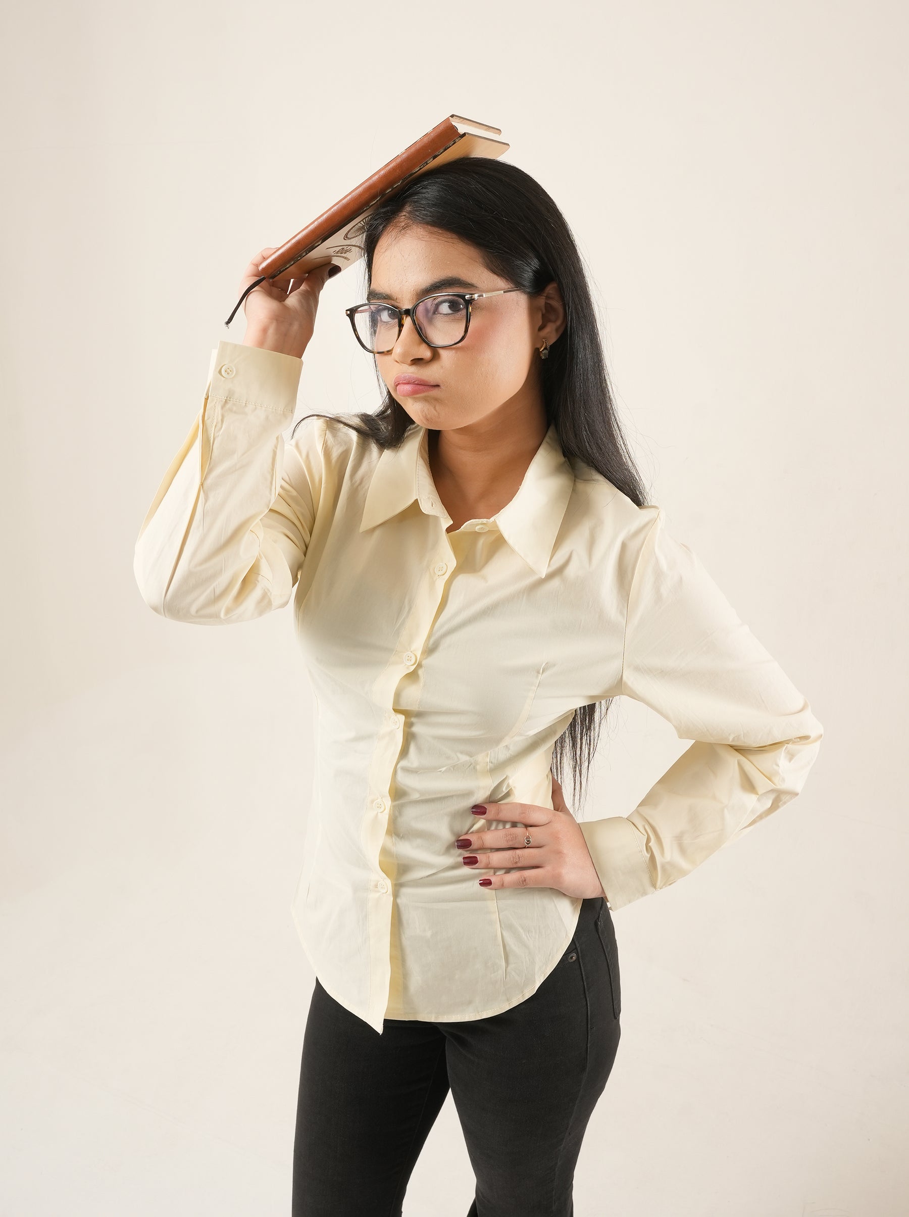 Tie-Back Waist Cotton Shirt