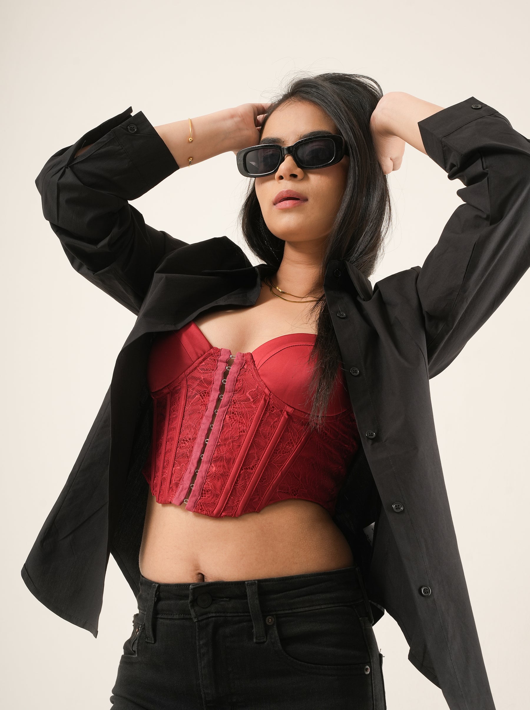 Heartbreaker Satin Corset Top