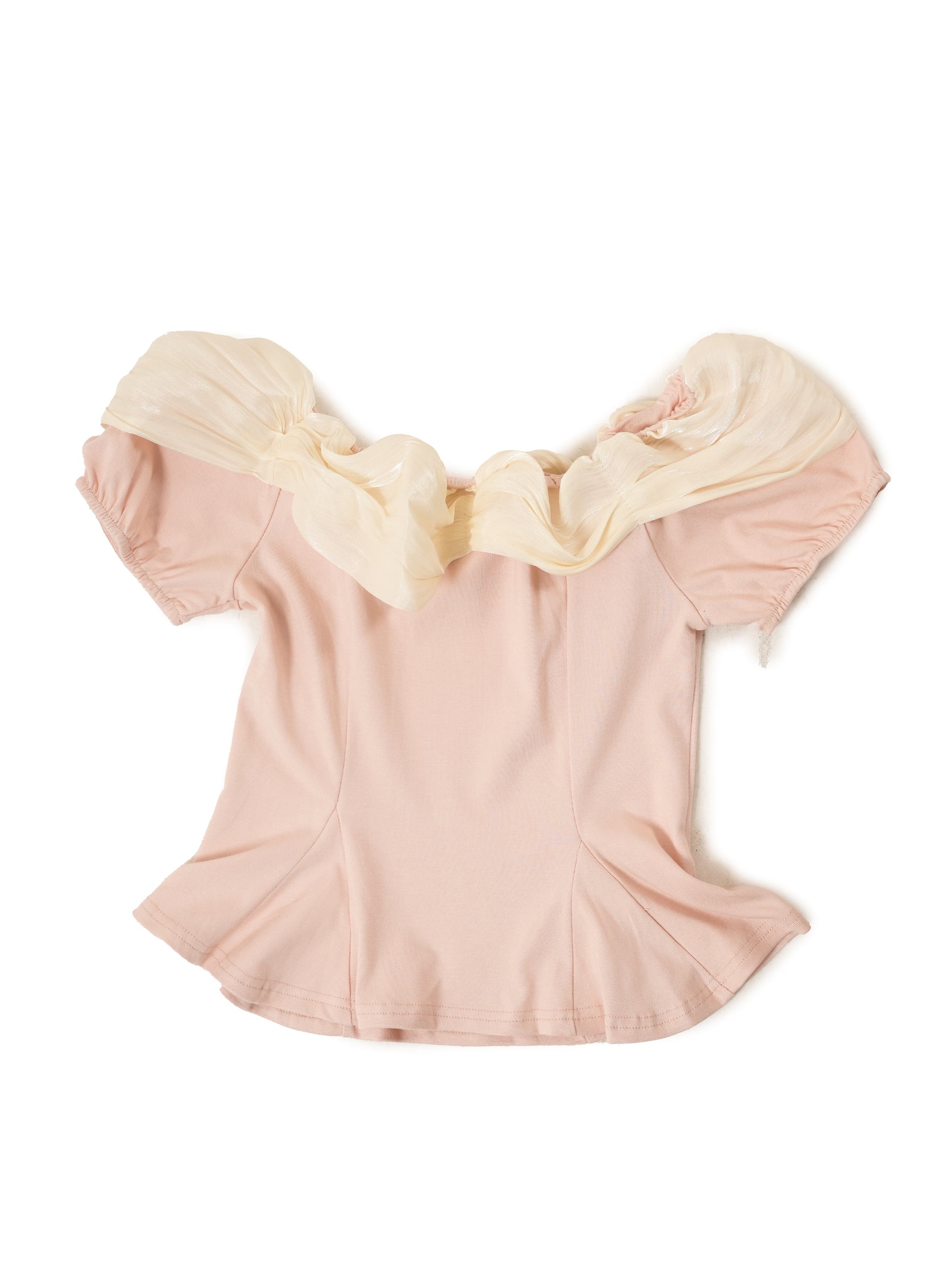 Seashell Embellished Peplum Top