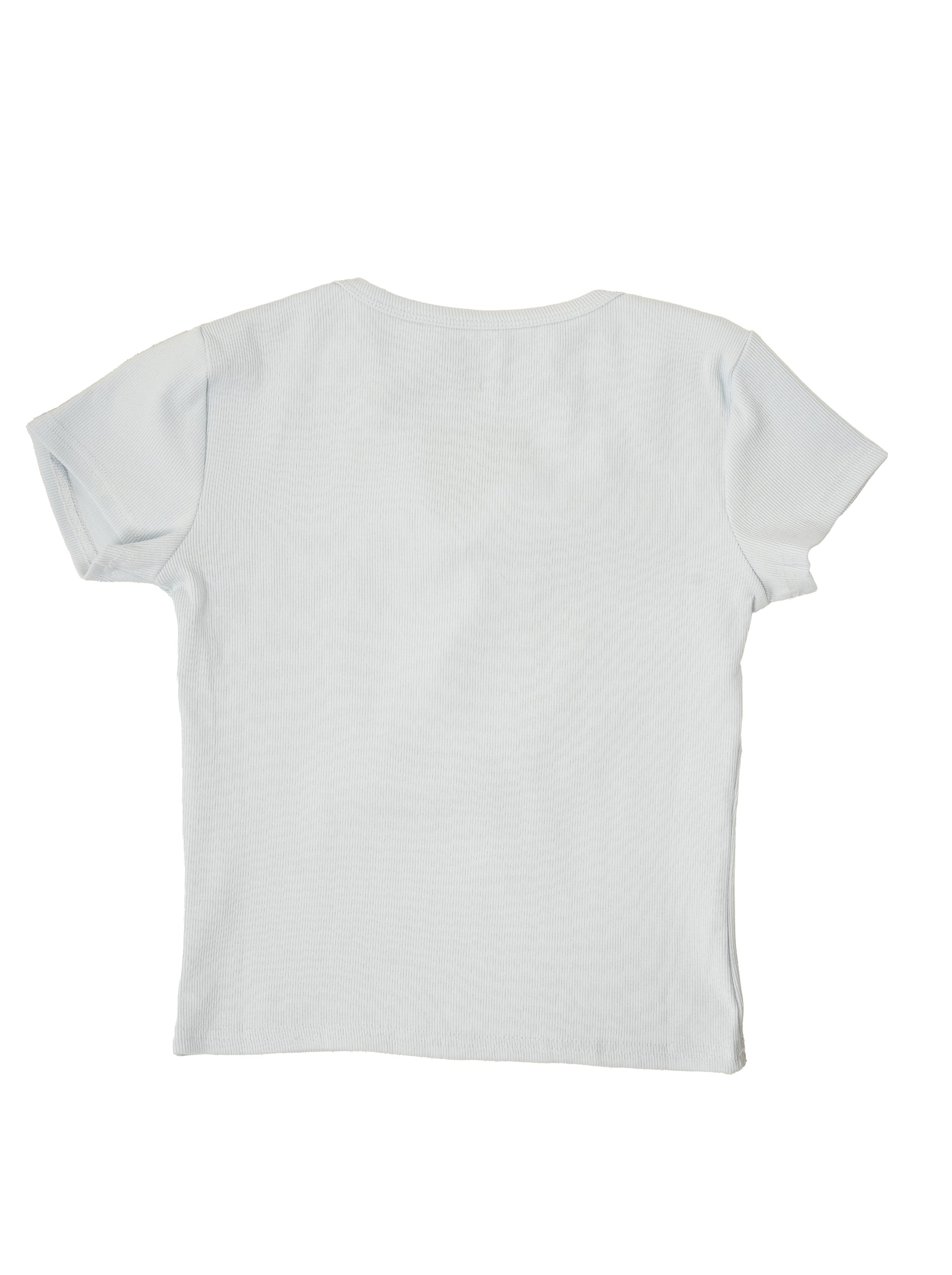 Rivet Detail Ribbed T-Shirt
