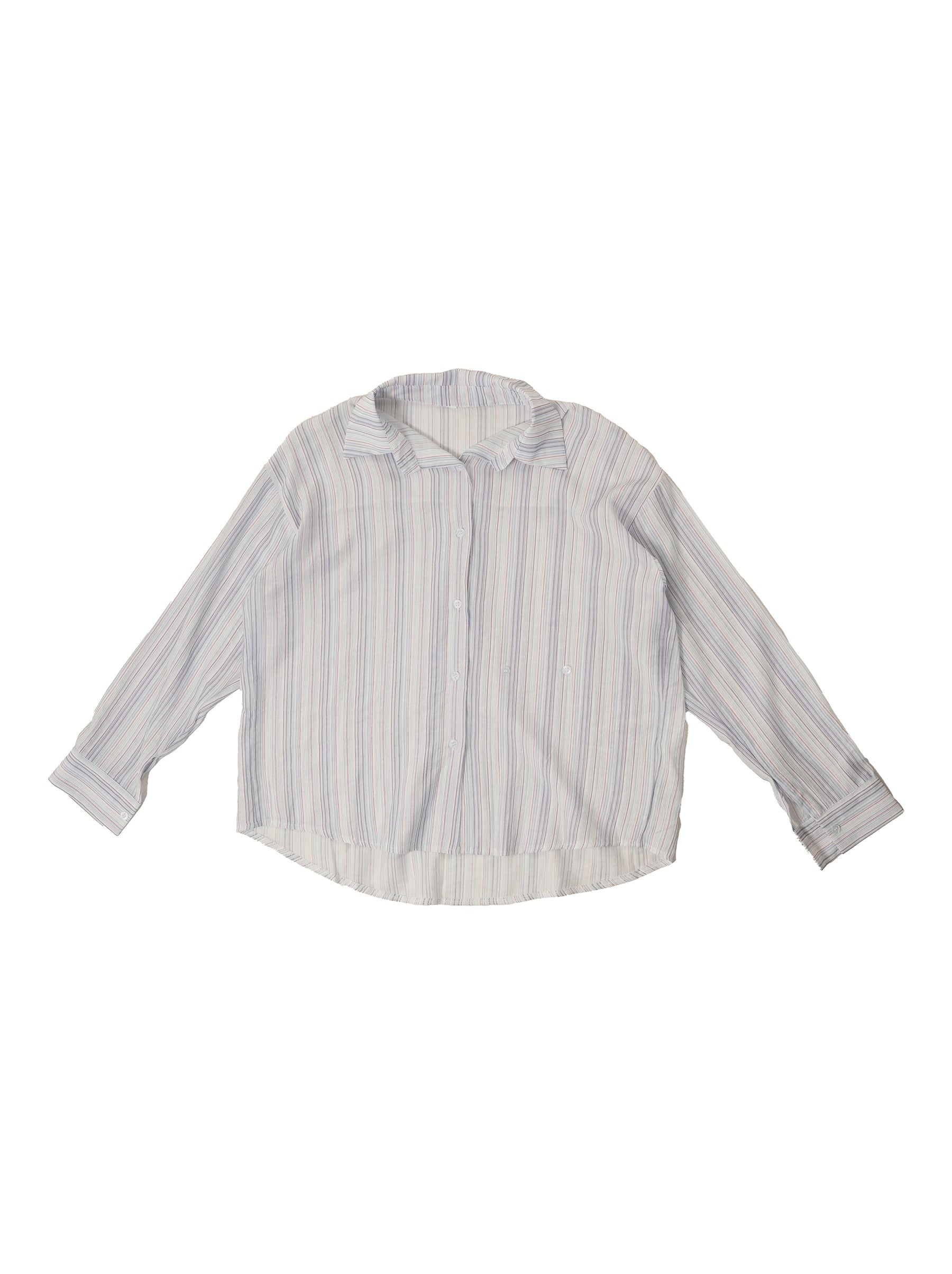 Soft Pink Cinched Waist Cotton Shirt