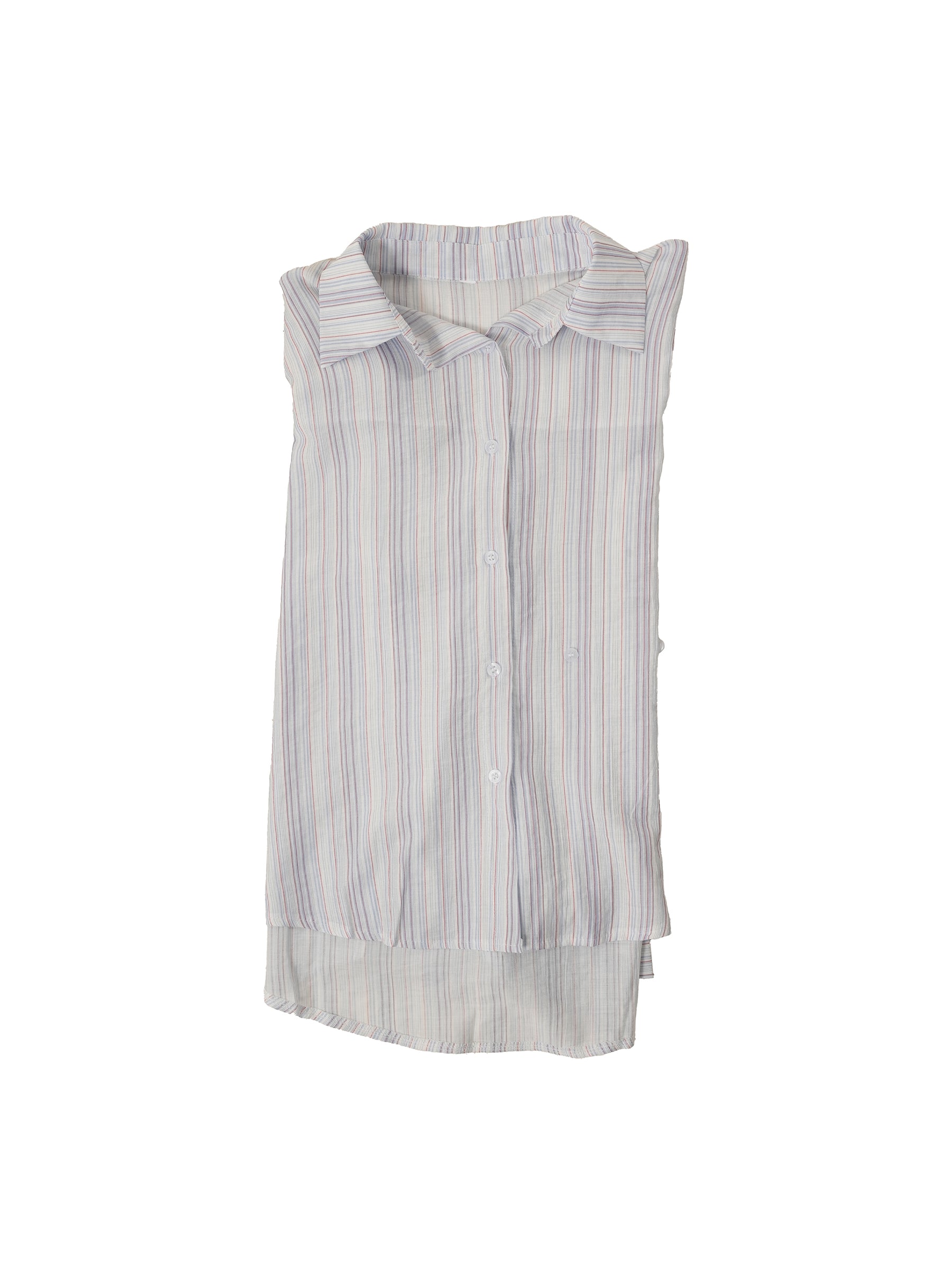 Soft Pink Cinched Waist Cotton Shirt