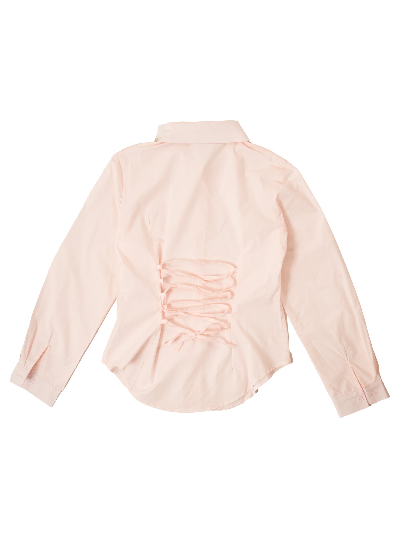Tie-Back Waist Cotton Shirt