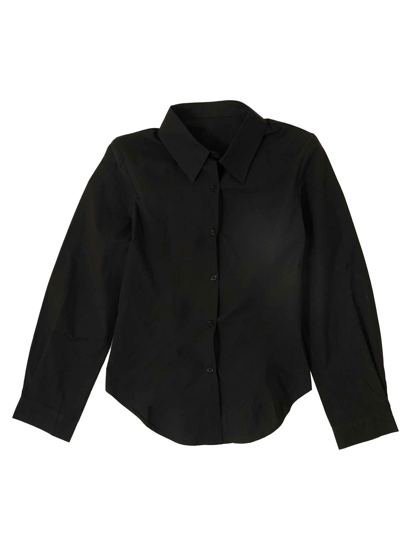 Tie-Back Waist Cotton Shirt
