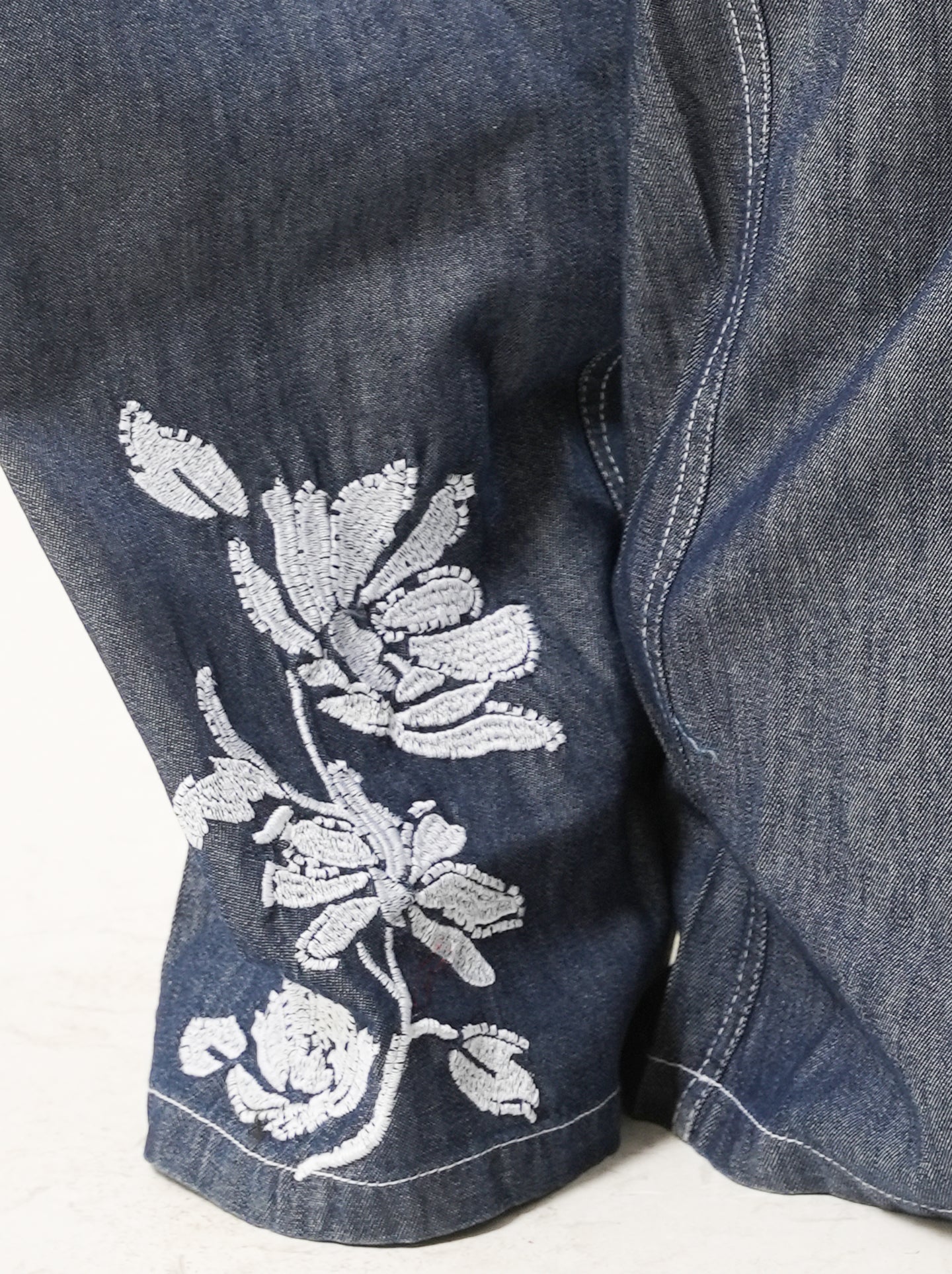 Indigo bloom denim co-ord set