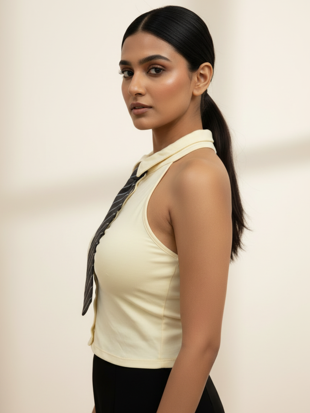 CEO Crush Tie Halter Top
