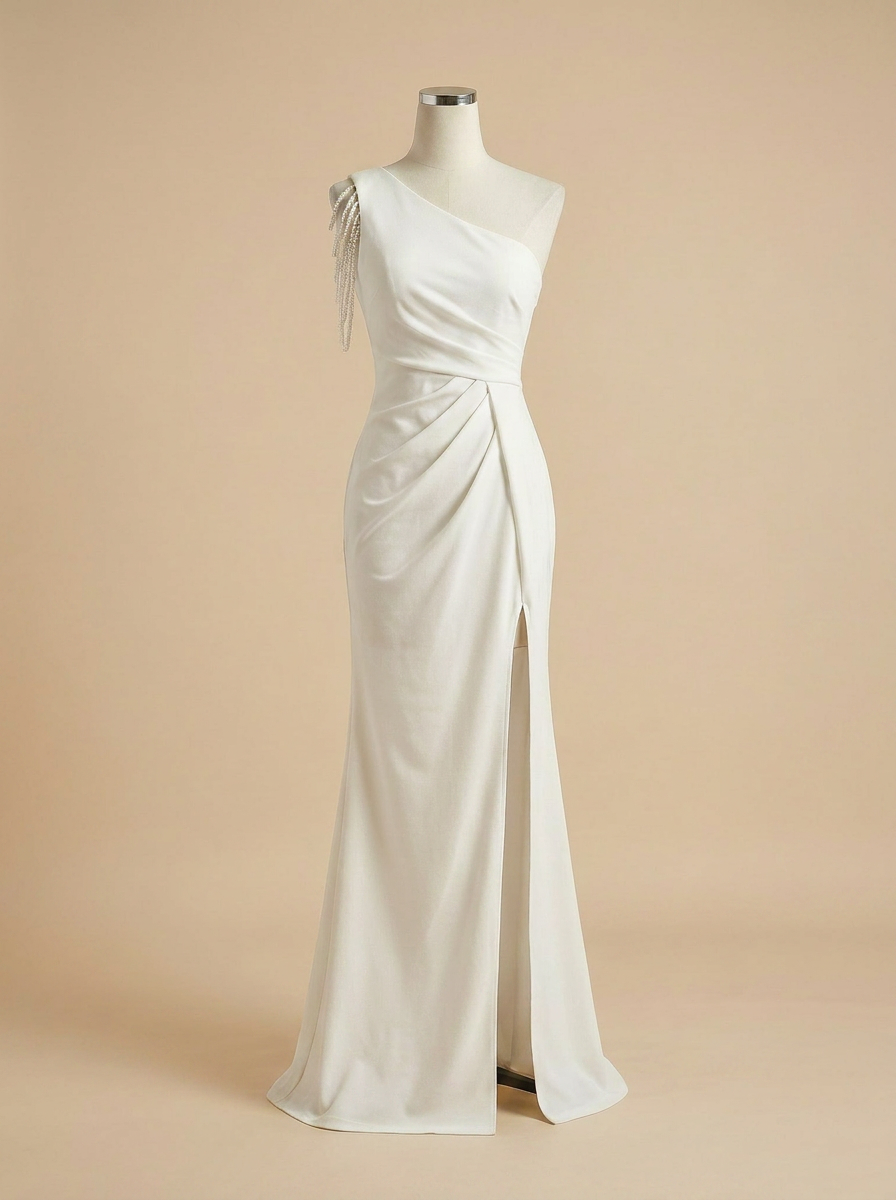 Midnight Muse One-Shoulder Maxi Dress