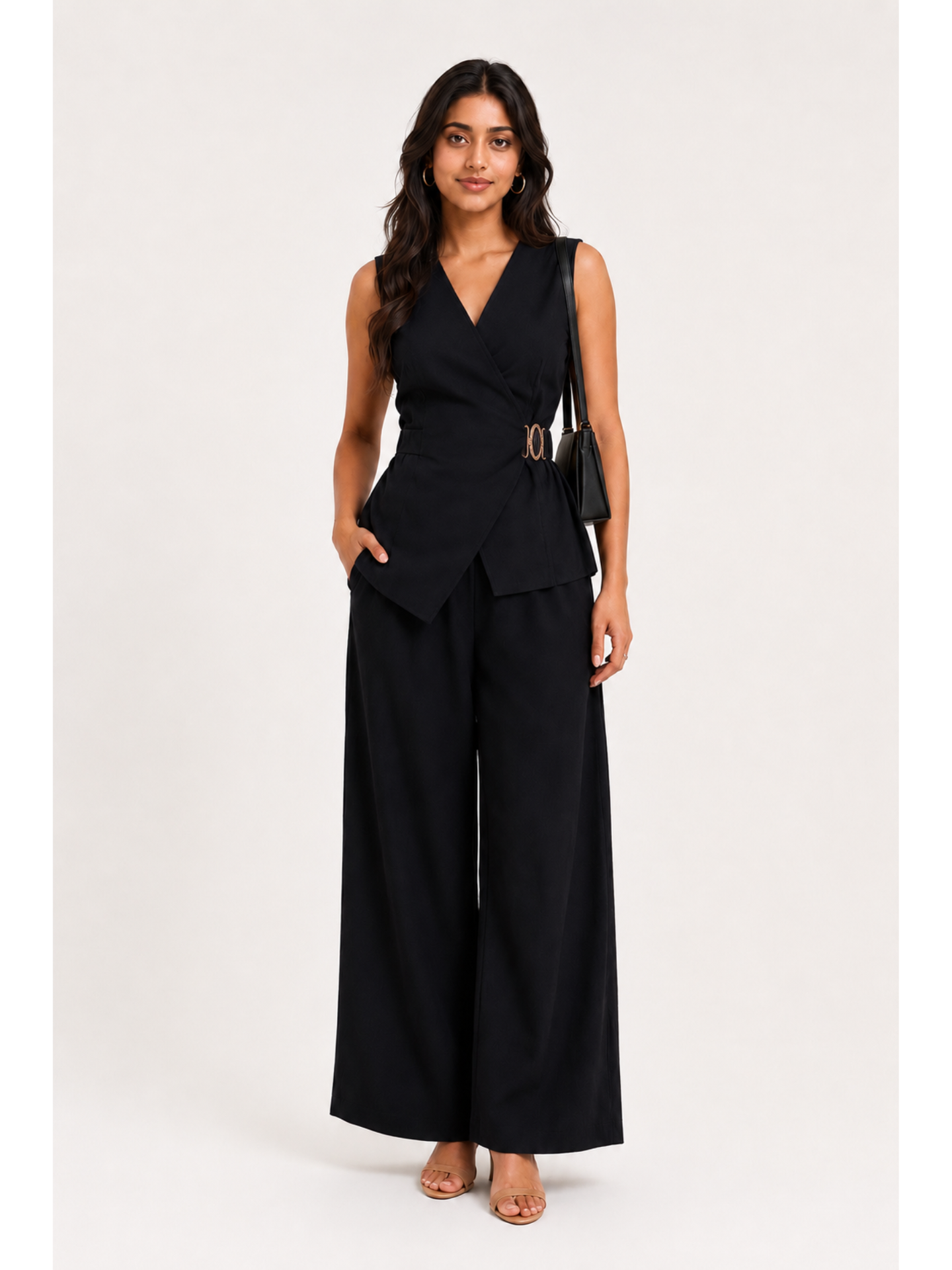 Rust Aura Wrap Co-Ord Set