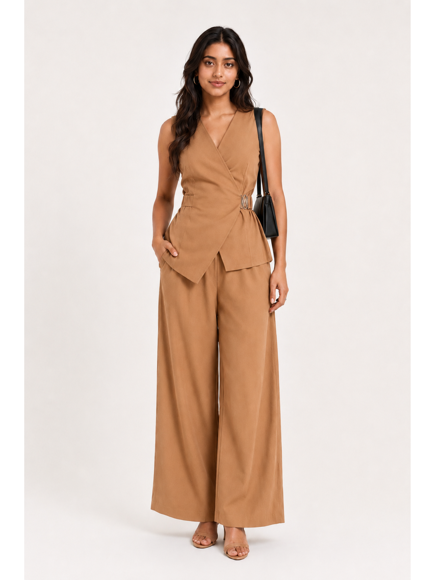 Rust Aura Wrap Co-Ord Set